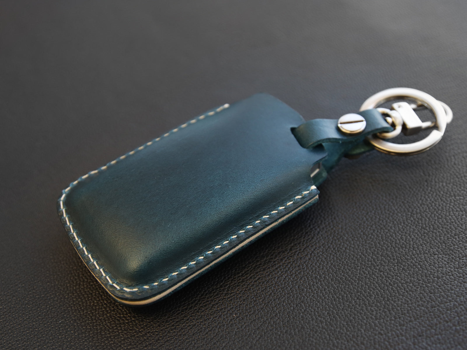 Genesis [1-4] Leather Key fob Cover- G70 G80 G90 Keycase Remote key Sleeve - Italian Leather