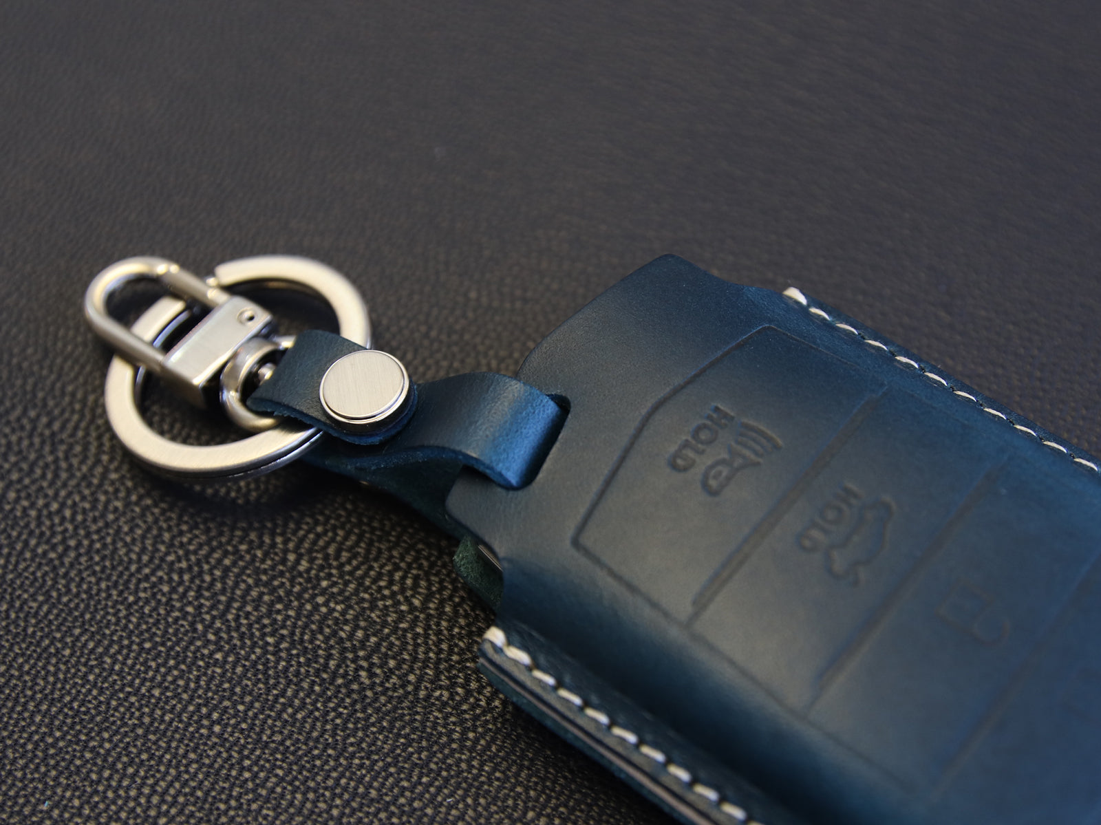Genesis [1-4] Leather Key fob Cover- G70 G80 G90 Keycase Remote