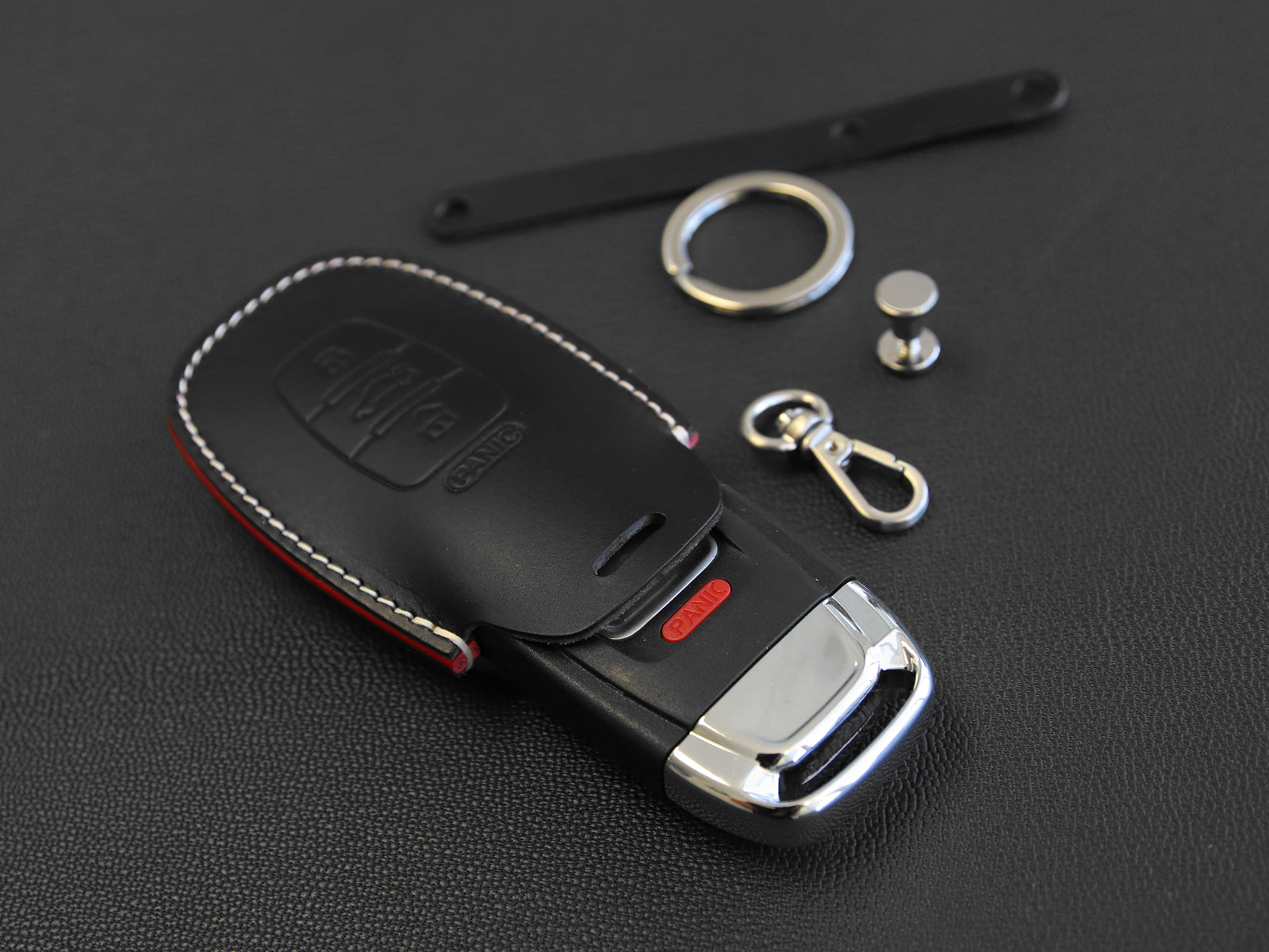 Leder Auto Schlüssel Schutz Hülle für Audi A1 S1 A6 S3/A3 R8 Q3 Q7 Car Key  Cover