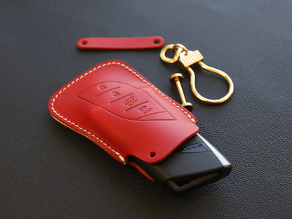 Lexus Series [2] Leather Key fob Cover - UX200, LS500, LS500H, LC500, LC500h, ES300h, ES350 - Italian Veg-Tanned Leather