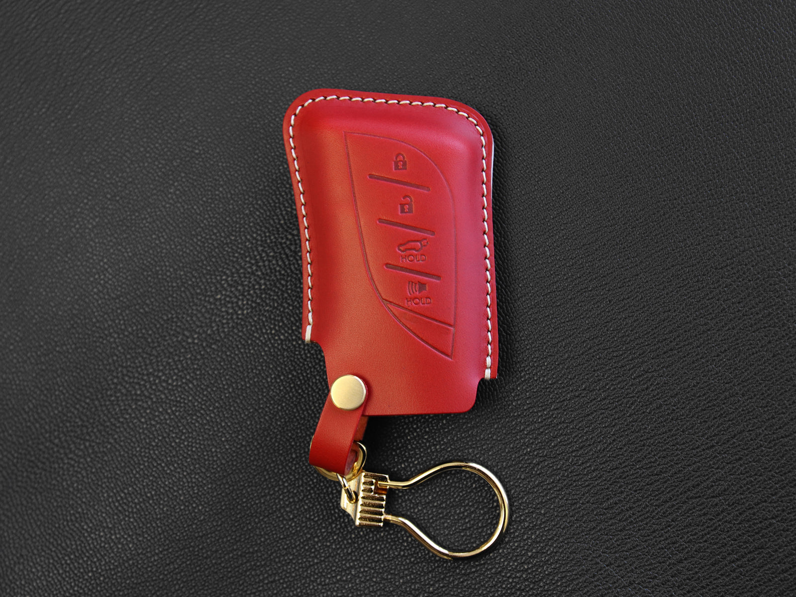 Lexus Series [2] Leather Key fob Cover - UX200, LS500, LS500H, LC500, LC500h, ES300h, ES350 - Italian Veg-Tanned Leather