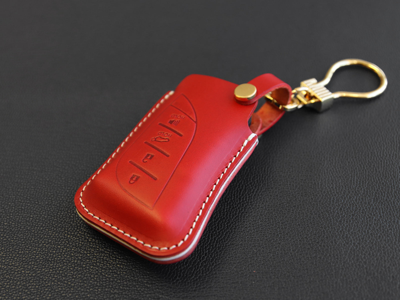 Lexus Series [2] Leather Key fob Cover - UX200, LS500, LS500H, LC500, LC500h, ES300h, ES350 - Italian Veg-Tanned Leather