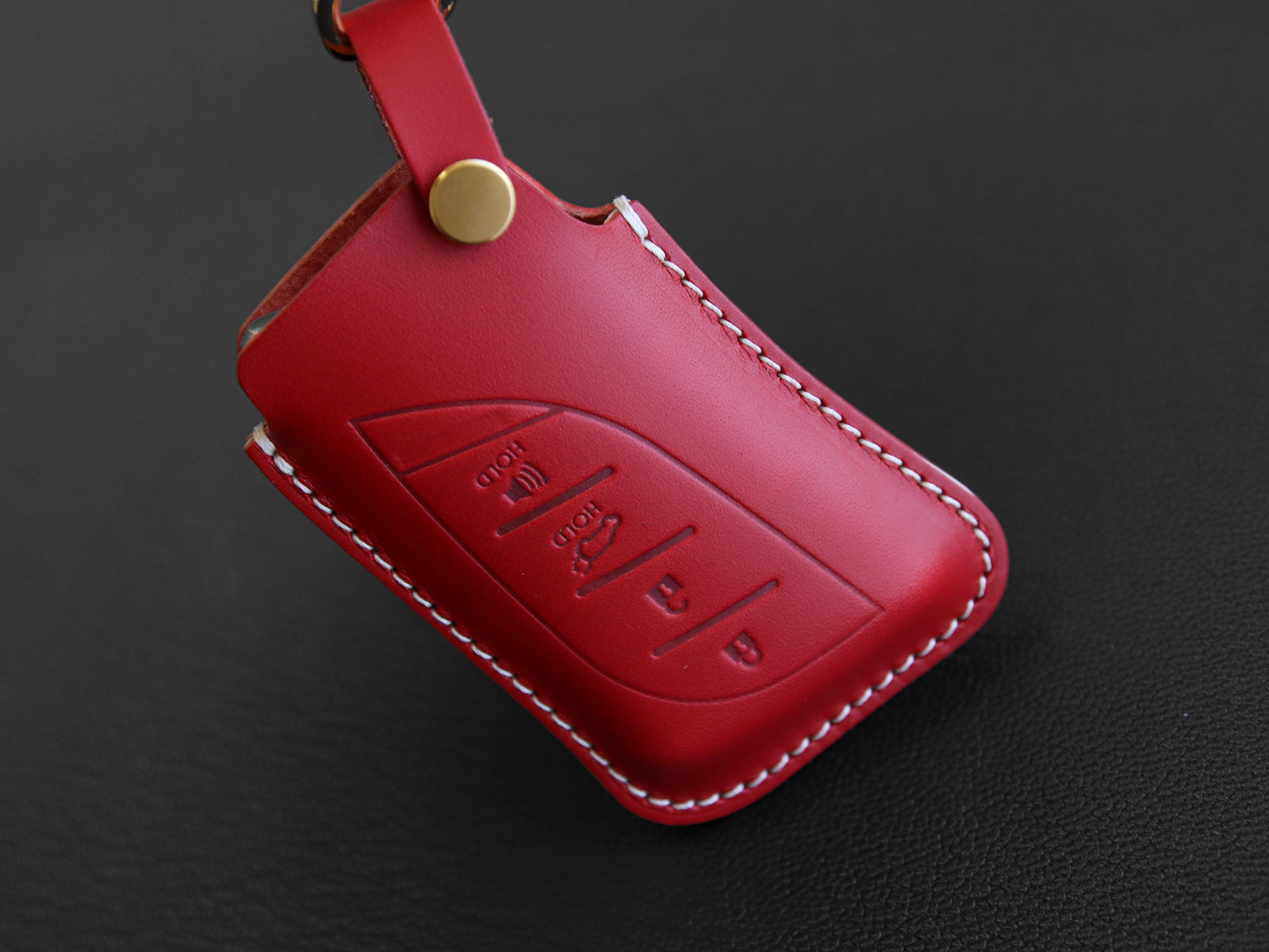 Lexus Series [2] Leather Key fob Cover - UX200, LS500, LS500H, LC500, LC500h, ES300h, ES350 - Italian Veg-Tanned Leather