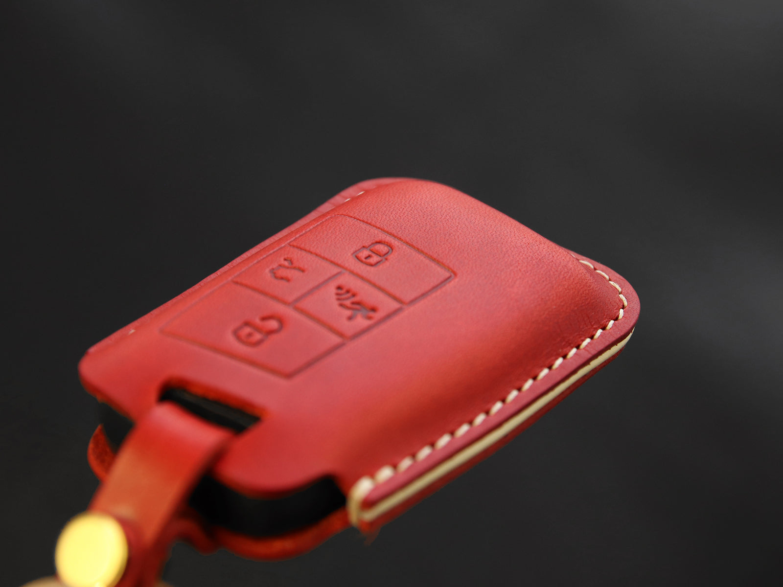 Volkswagen Series [2] Key fob Cover - GOLF, Passat, Tiguan, Skoda, Octavia, Atlas - Italian Veg-Tanned Leather