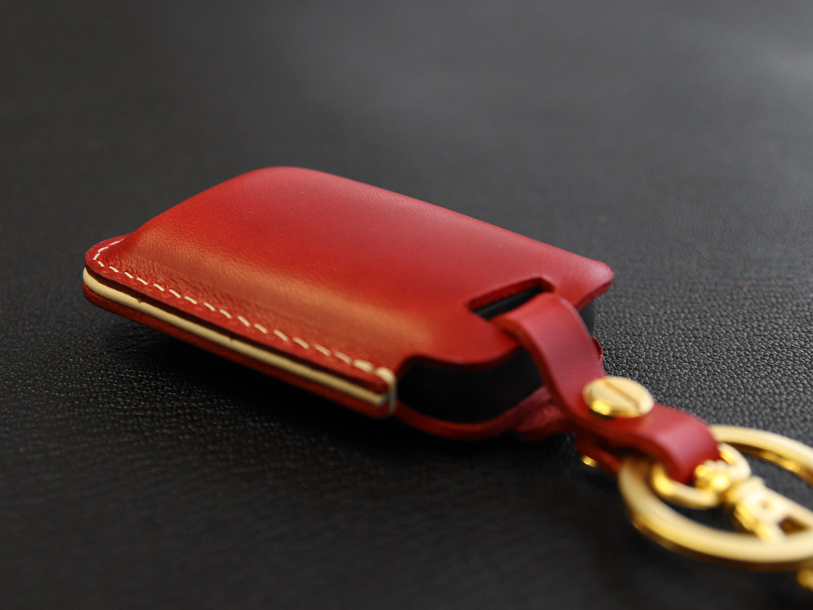 Volkswagen Series [2] Key fob Cover - GOLF, Passat, Tiguan, Skoda, Octavia, Atlas - Italian Veg-Tanned Leather