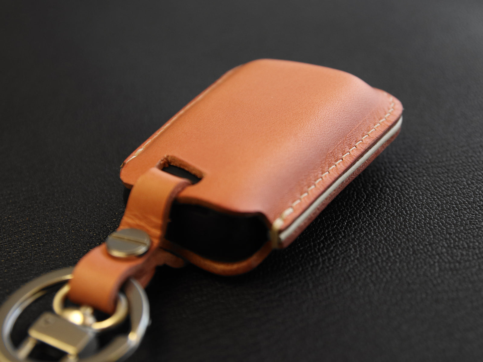 Volkswagen [2A-3B] Key fob Cover -Tiguan, Passat, Jetta / Skoda Superb, A7 - Italian Veg-Tanned Leather