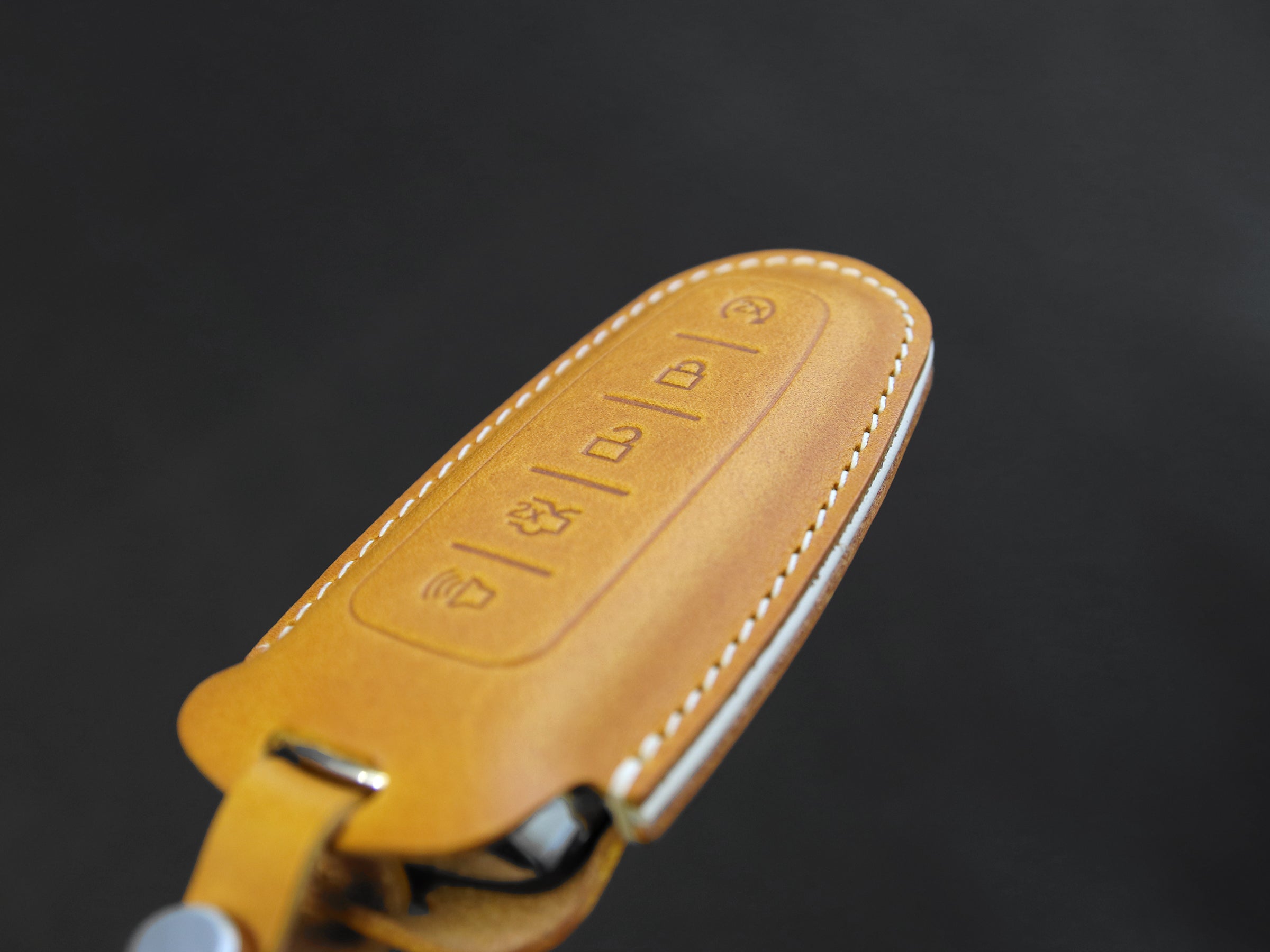 Ford [3-5] Key Fob Leather Case Fits C-Max Edge Escape Expedition Explorer Flex Focus Taurus MKS MKT MKX