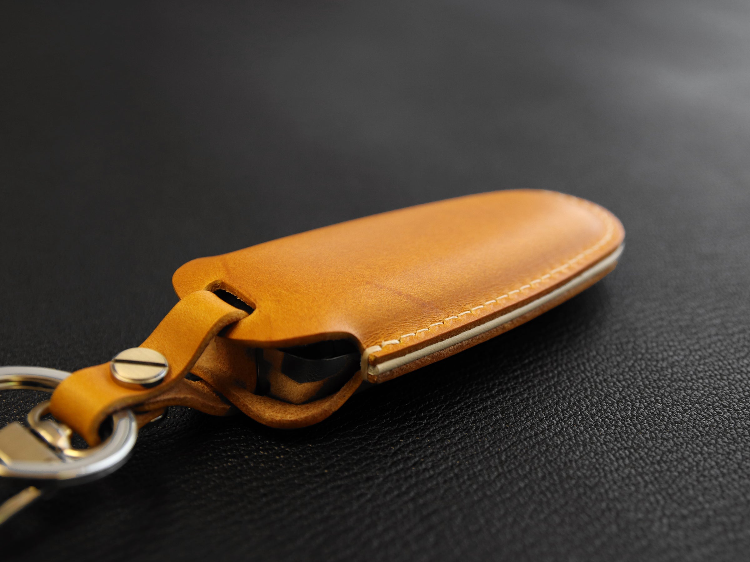 Ford [3-5] Key Fob Leather Case Fits C-Max Edge Escape Expedition Explorer Flex Focus Taurus MKS MKT MKX