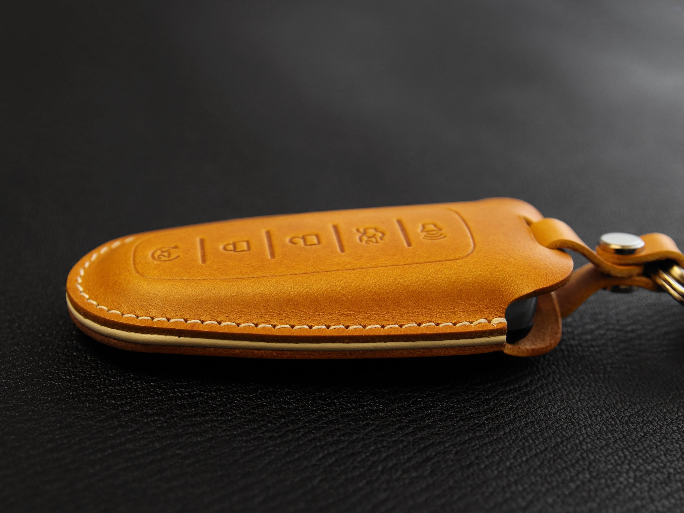 Ford [3-5] Key Fob Leather Case Fits C-Max Edge Escape Expedition Explorer Flex Focus Taurus MKS MKT MKX