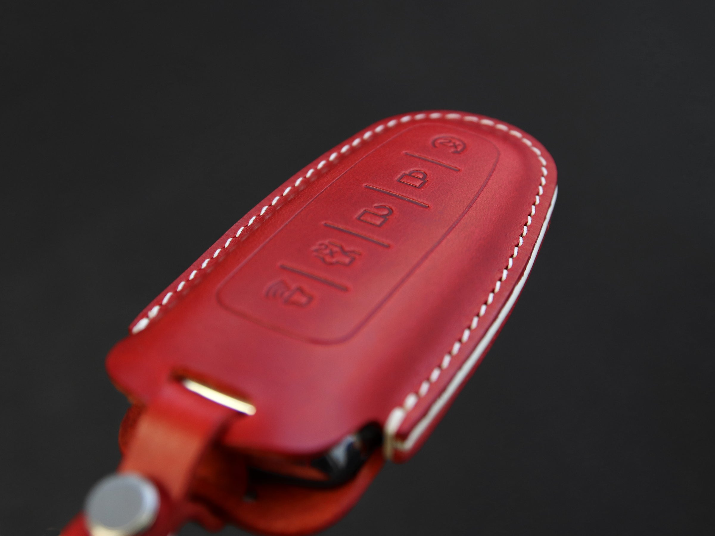 Ford [3-5] Key Fob Leather Case Fits C-Max Edge Escape Expedition Explorer Flex Focus Taurus MKS MKT MKX