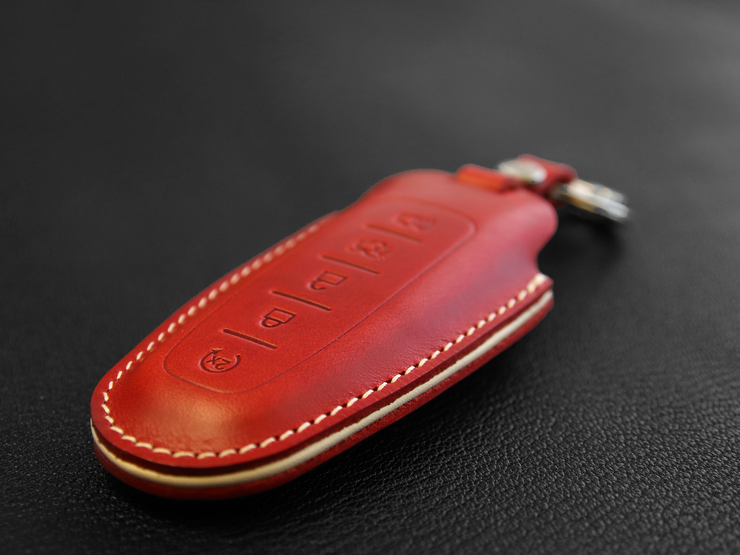 Ford [3-5] Key Fob Leather Case Fits C-Max Edge Escape Expedition Explorer Flex Focus Taurus MKS MKT MKX