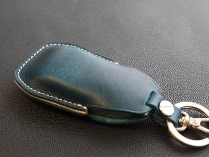 Mercedes Benz [2-3] Key Fob Leather Cover - E Class, S Class, W213, etc - Italian Veg-Tanned Leather