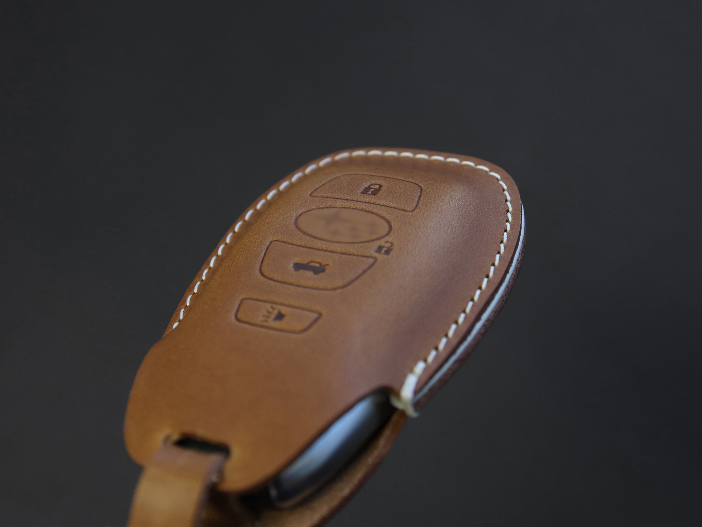 Subaru Series [1] Leather Key Fob Cover - Outback Legacy Forester Sti XV Crosstrek Impreza BRZ WRX - Italian Veg-Tanned Leather