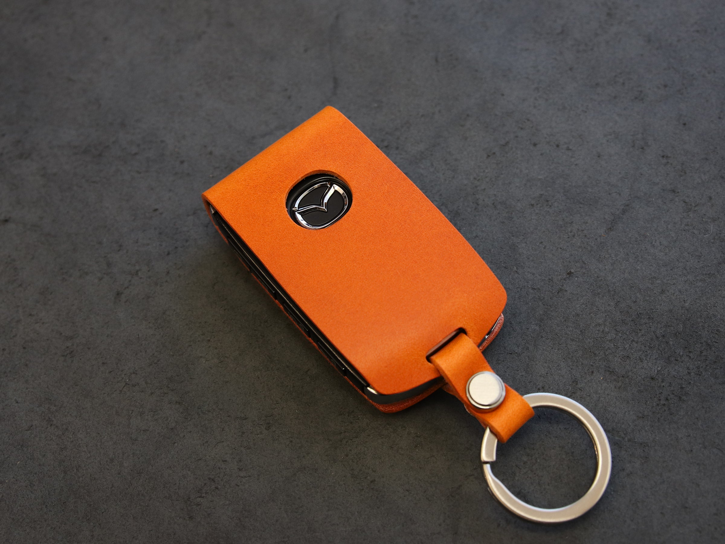 Mazda [02] Leather Key Case - Mazda 3 Base GS, GT, i, Grand Touring, GX, CX-5, CX-30