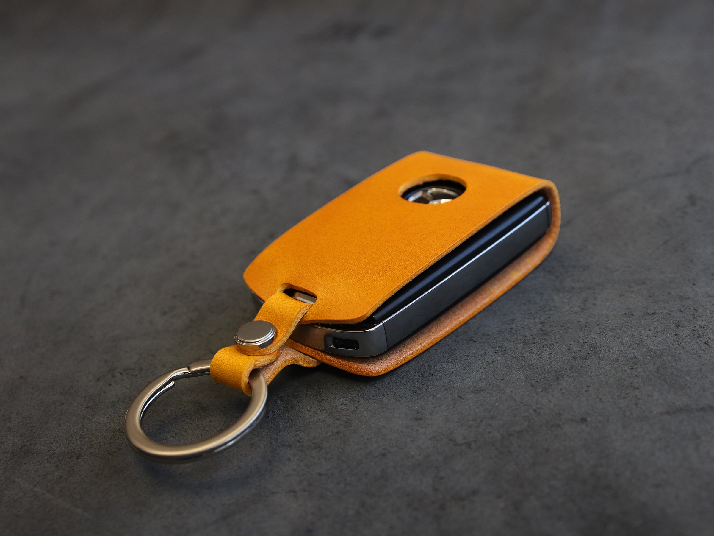 Mazda [02] Leather Key Case - Mazda 3 Base GS, GT, i, Grand Touring, GX, CX-5, CX-30
