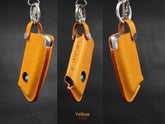 BMW [4-V2] Series Leather Key Fob  Case - F98 X4M LCI, G18 X5, G07 X7 LCI, G70 7 Series, G09 XM, U11 X1, I20 iX