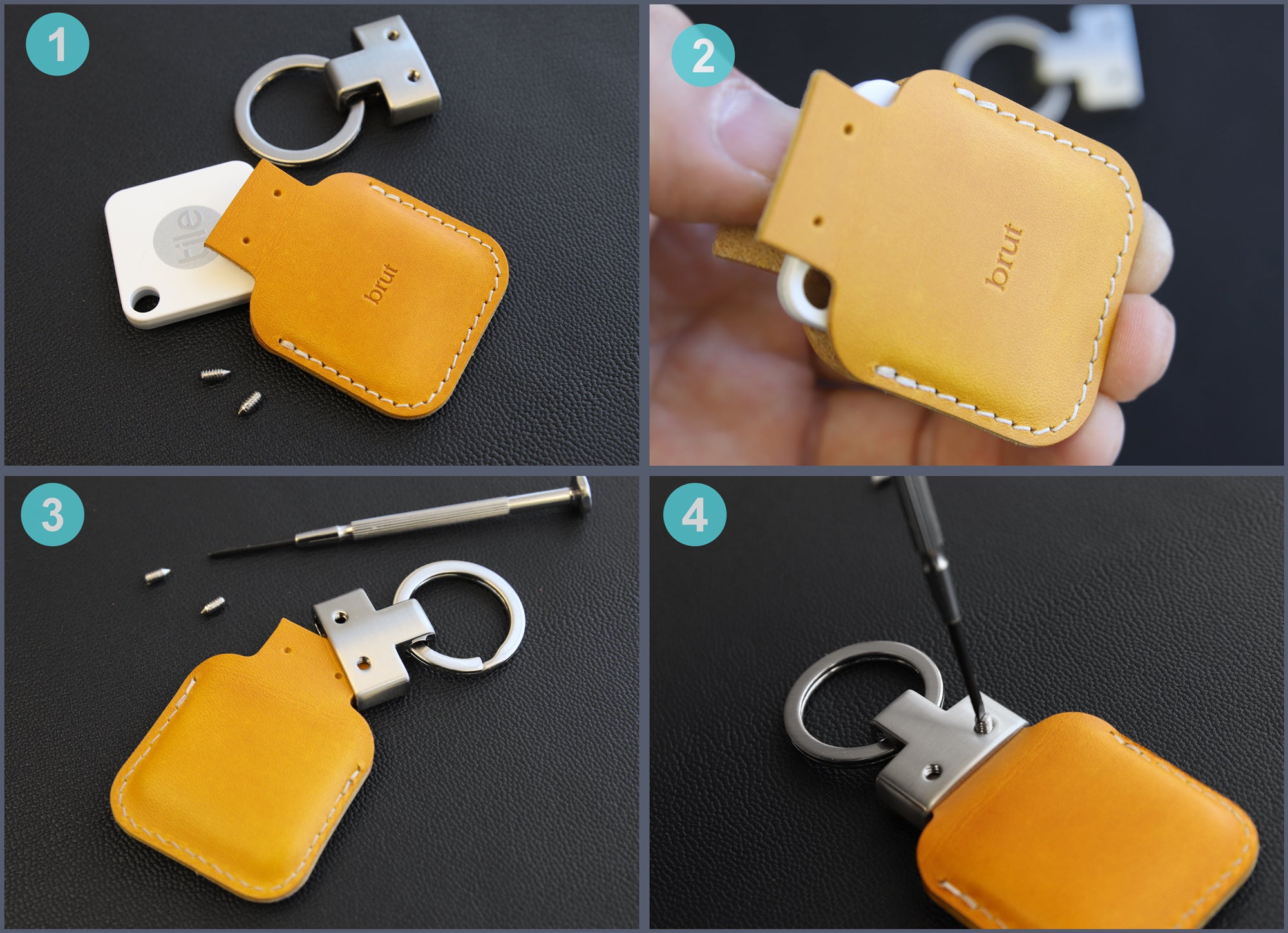 Tile Mate Key Chain Case Leather Cover [2018, 2020]