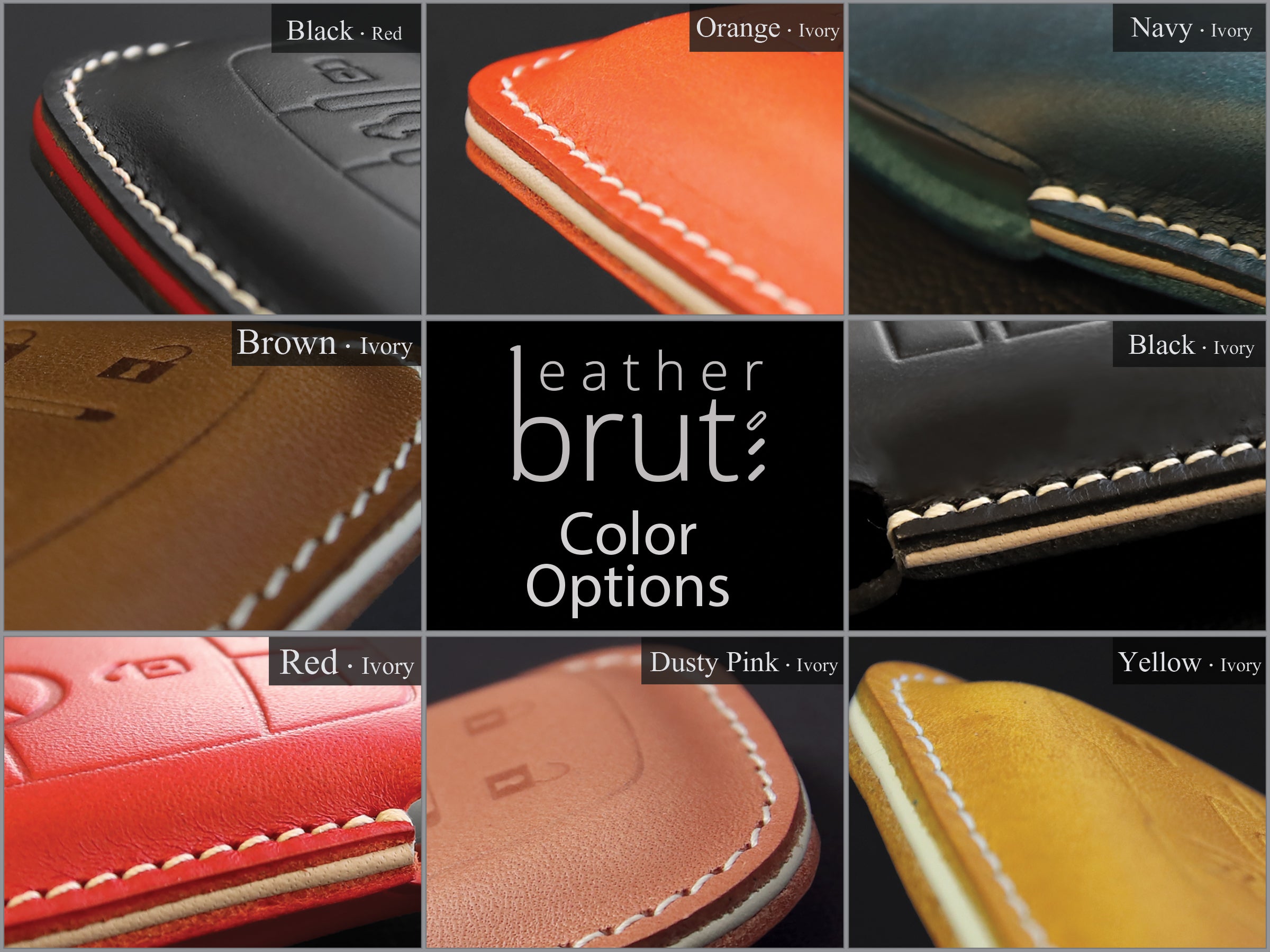 Mazda [02] Leather Key Case - Mazda 3 Base GS, GT, i, Grand Touring, GX, CX-5, CX-30