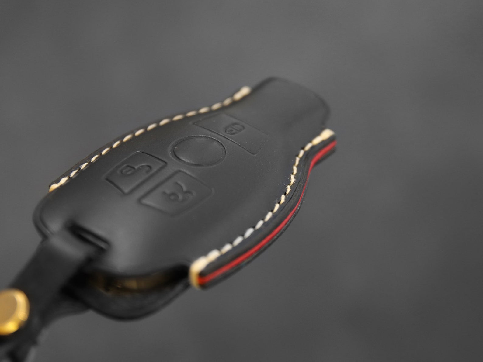 Mercedes Benz [01] Key Fob Leather Case For 2/3 Buttons Remote Key Cover