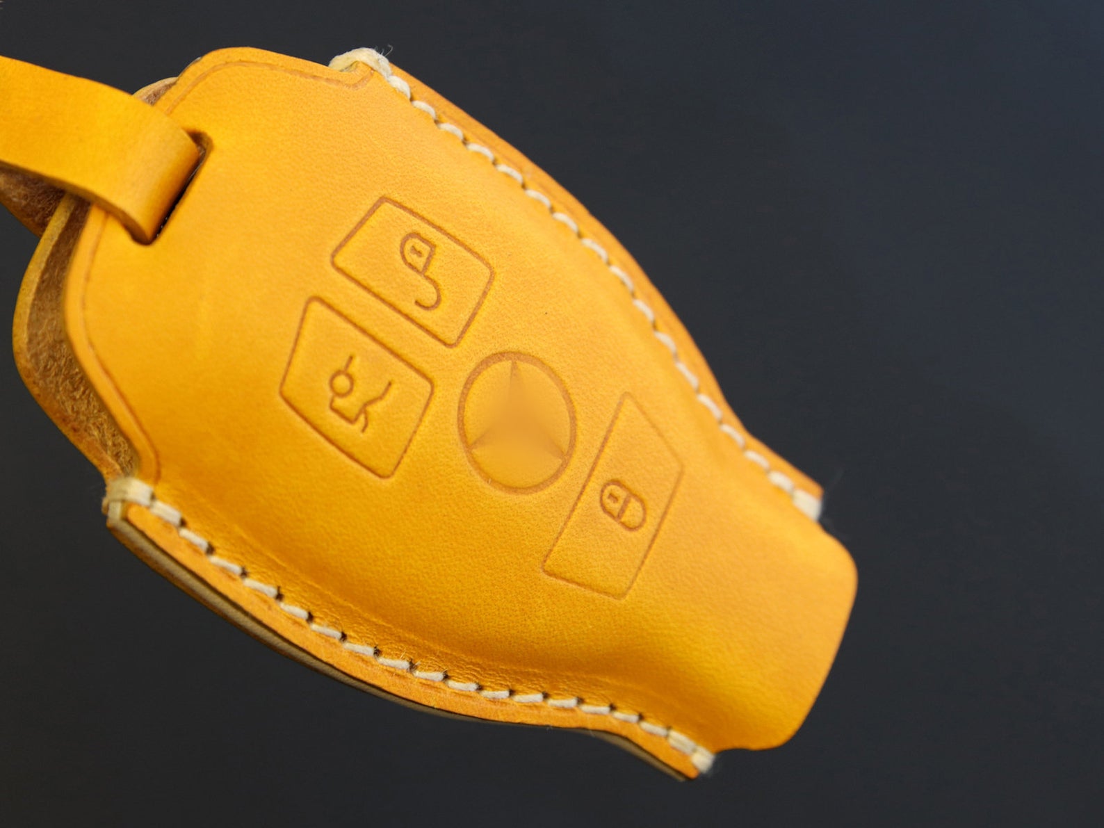 Mercedes Benz [01] Key Fob Leather Case For 2/3 Buttons Remote Key Cover