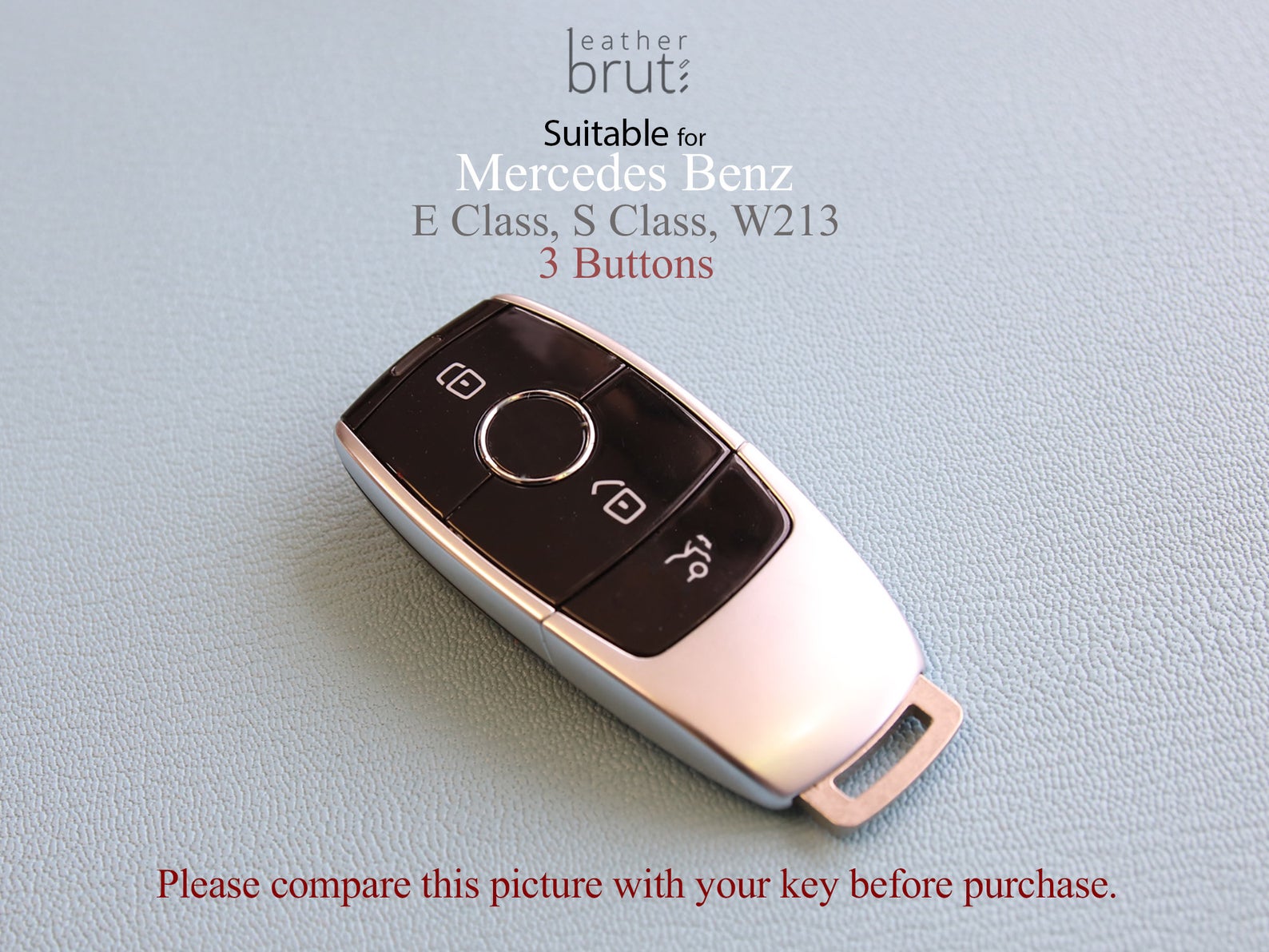 Mercedes Benz Pastel Leather Key Fob Cover (Model B) – T-Carbon