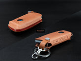 BMW [4-V2] Series Leather Key Fob  Case - F98 X4M LCI, G18 X5, G07 X7 LCI, G70 7 Series, G09 XM, U11 X1, I20 iX