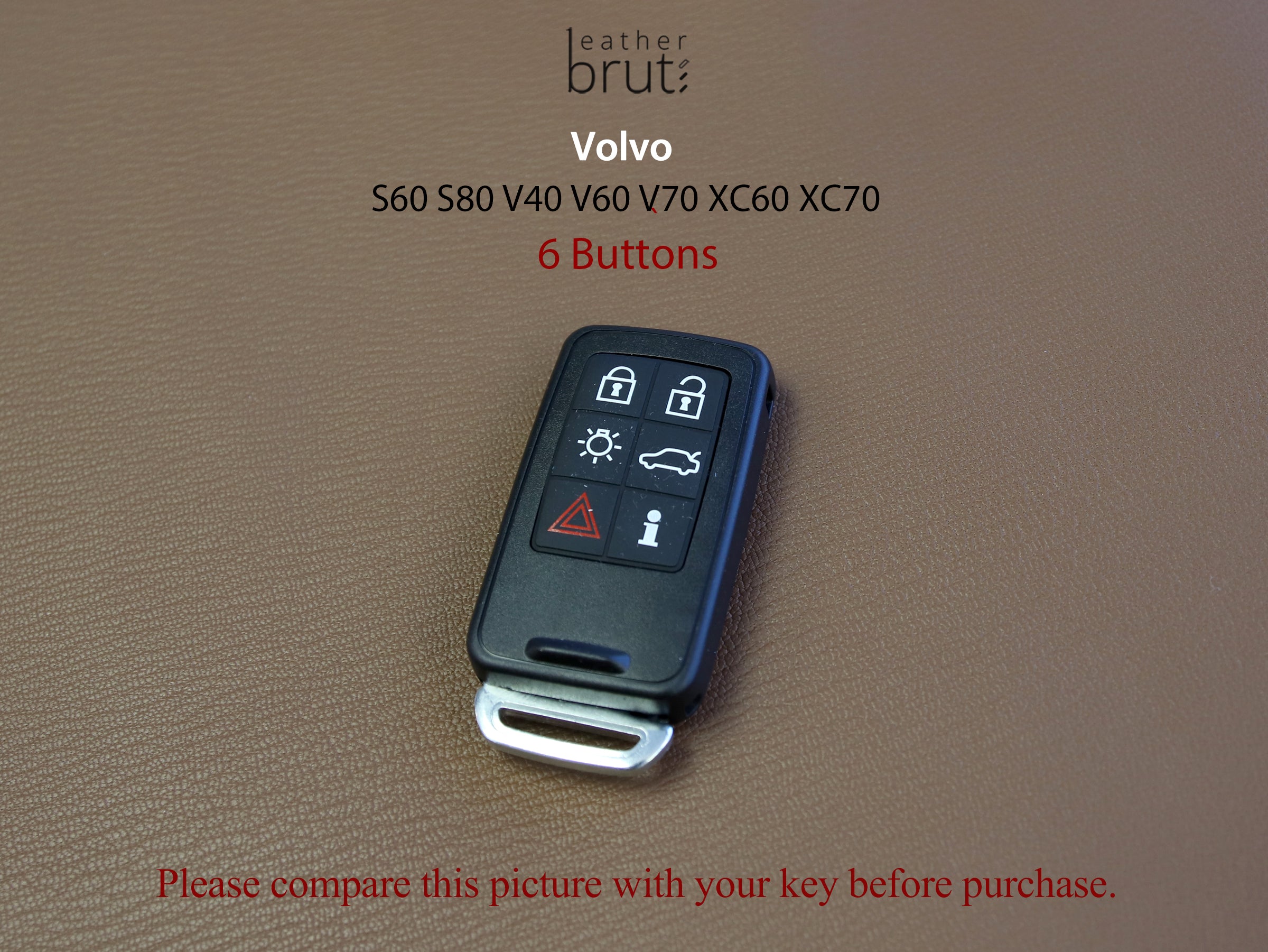 Volvo [2-6] Key Fob Cover - S60 S80 V40 V60 V70 XC60 XC70